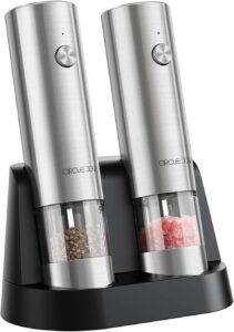 CIRCLE JOY Electric Salt and Pepper Grinder Set