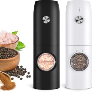 FRTONYI Electric Salt and Pepper Grinder Set