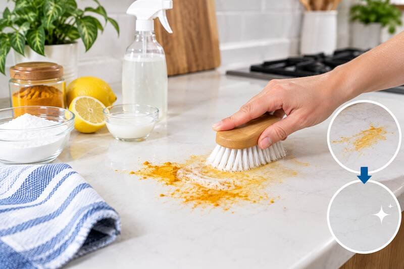 How to remove turmeric stains from kitchen counter how to remove turmeric stains from kitchen counter