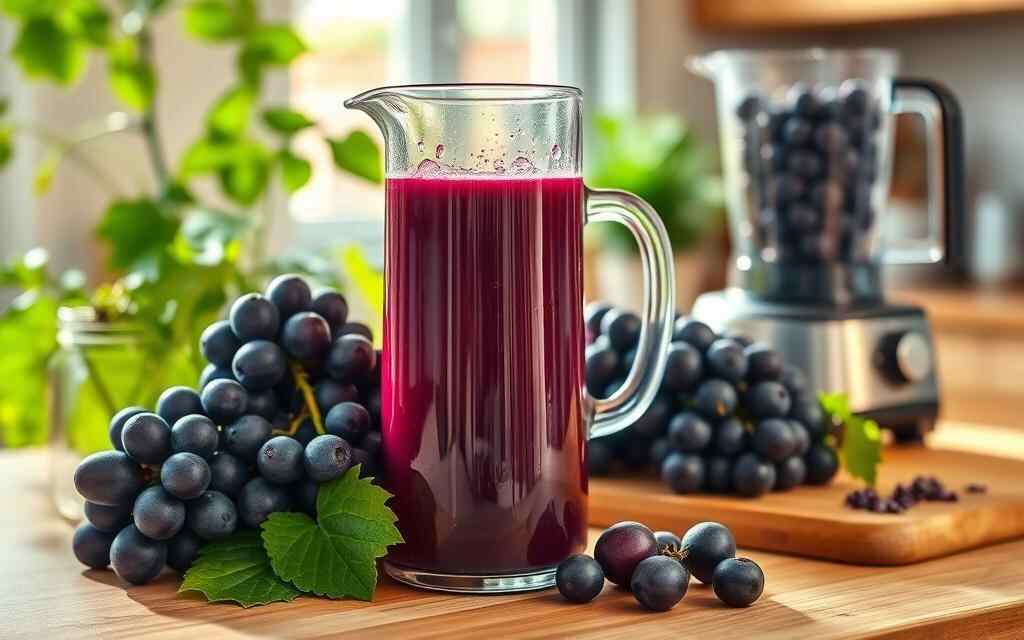 how to make grape juice with a blender