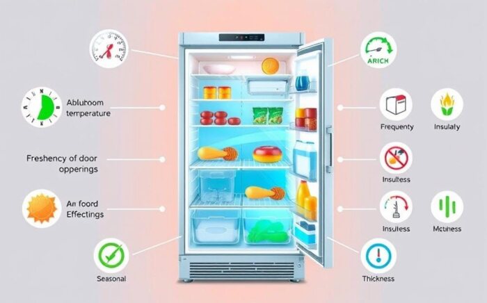 Refrigerator run time factors