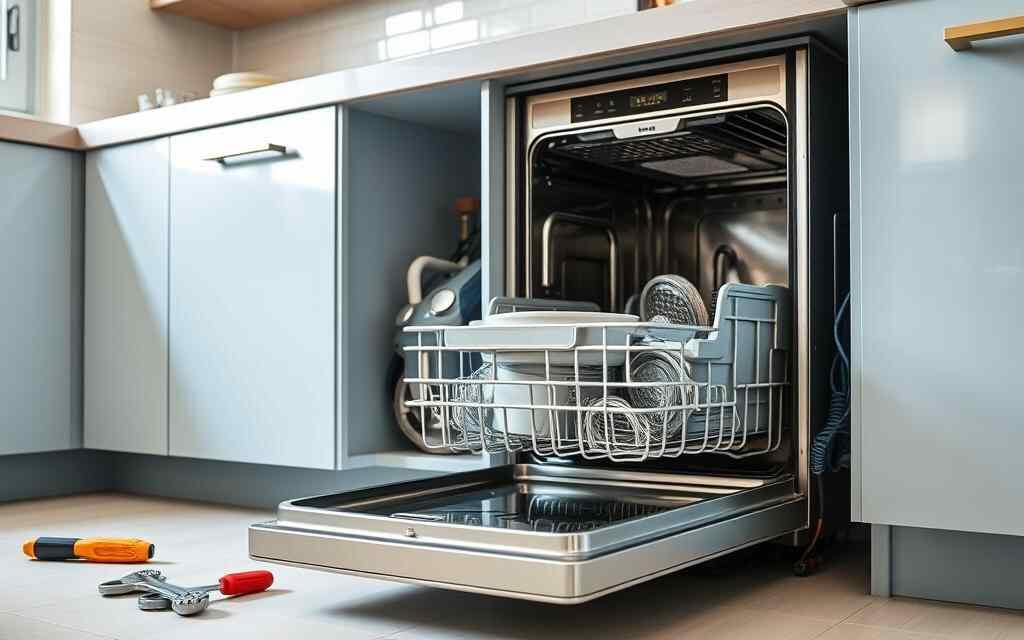 how to install a dishwasher with no existing hookups