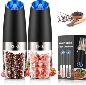 XinXu Gravity Electric Salt and Pepper Grinder Set