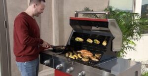 3 burner gas grill