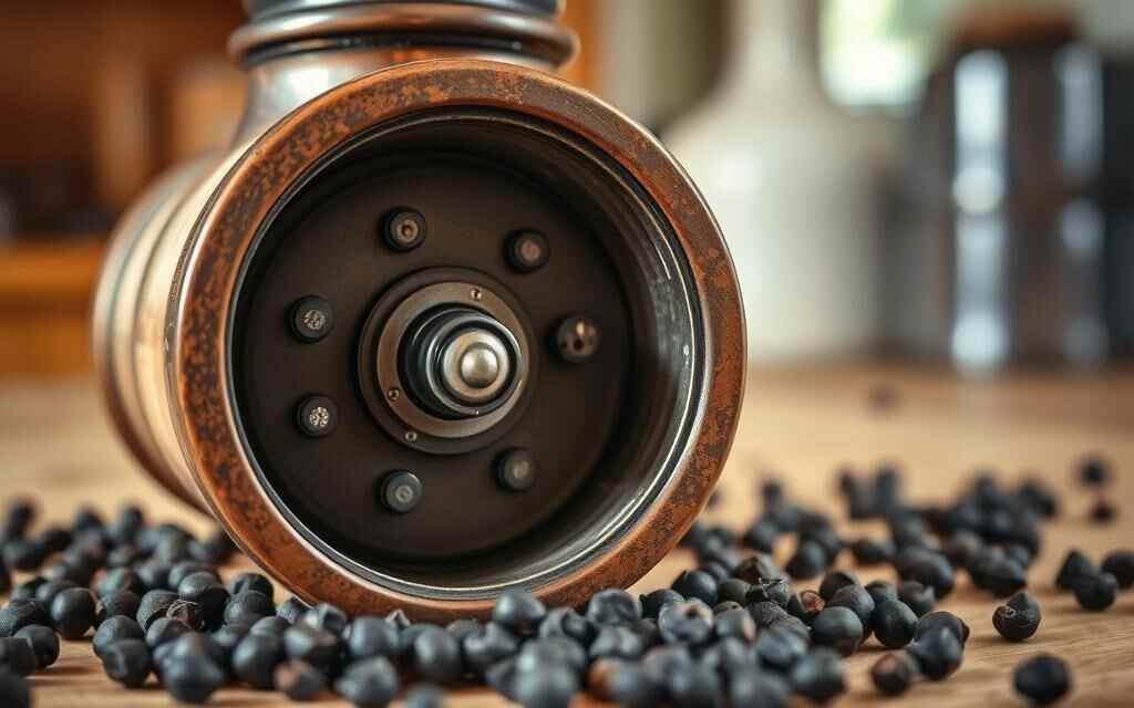 how does a pepper grinder work