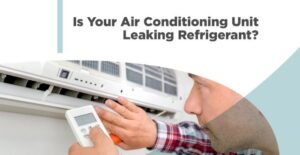 air conditioning unit leaking refrigerant