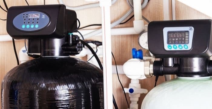 how does a commercial water softener work