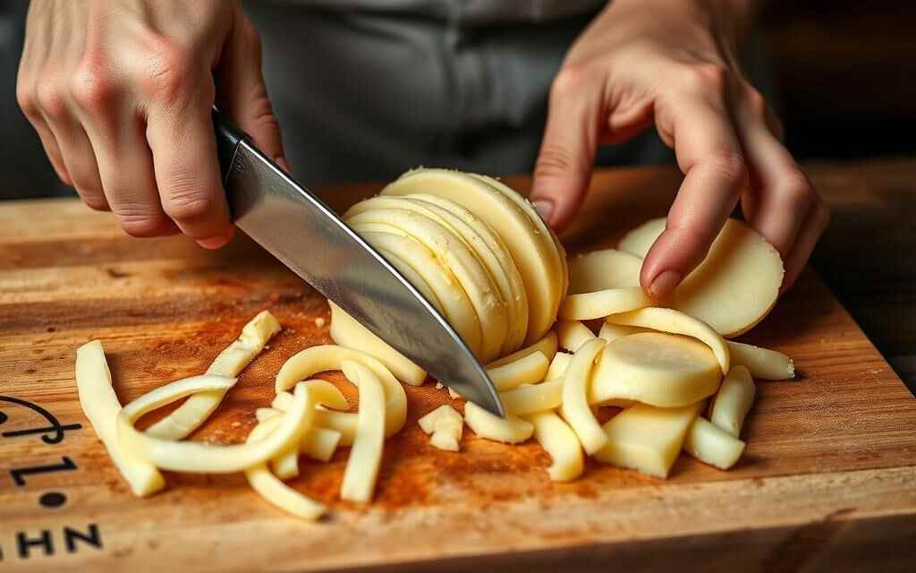 how to cut a potato for french fries