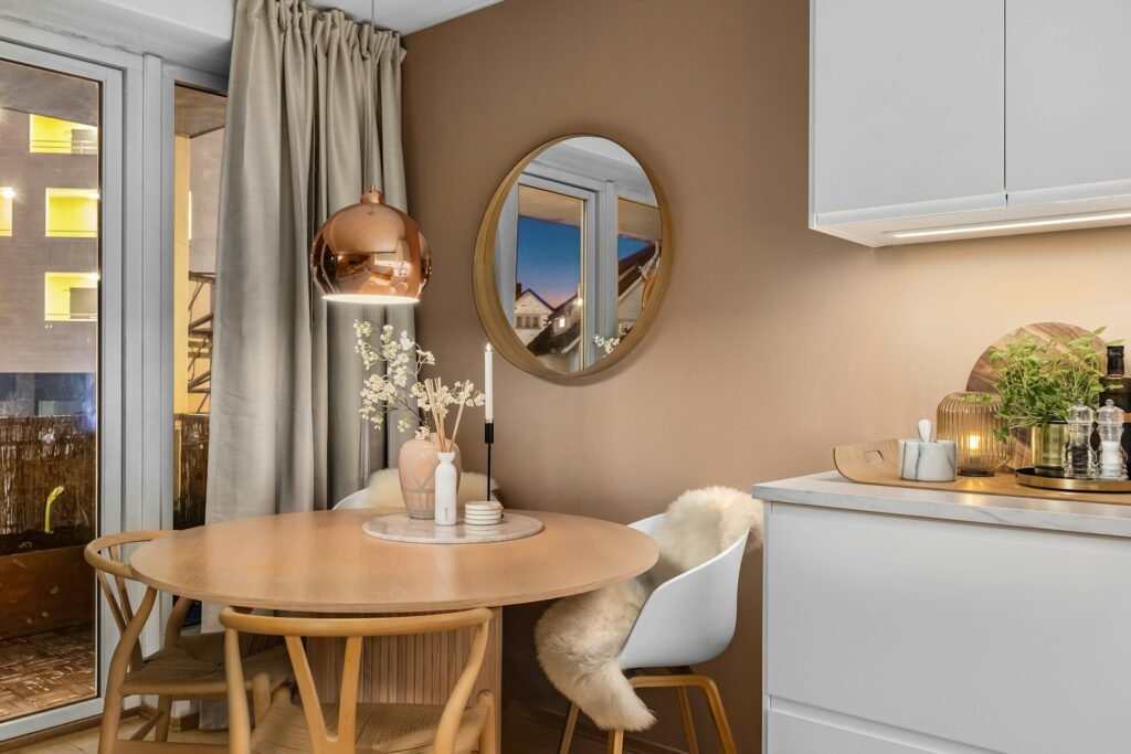 Small condo kitchen with compact dining table small condo kitchen with compact table and chairs