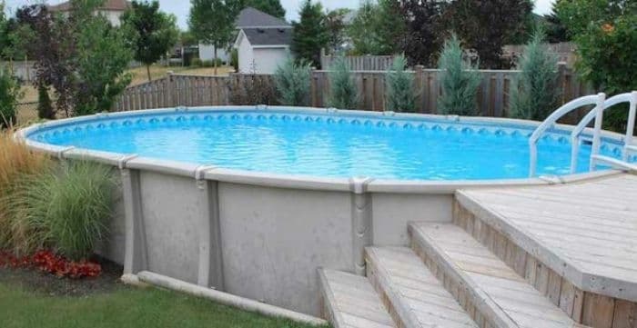 oval above ground pools