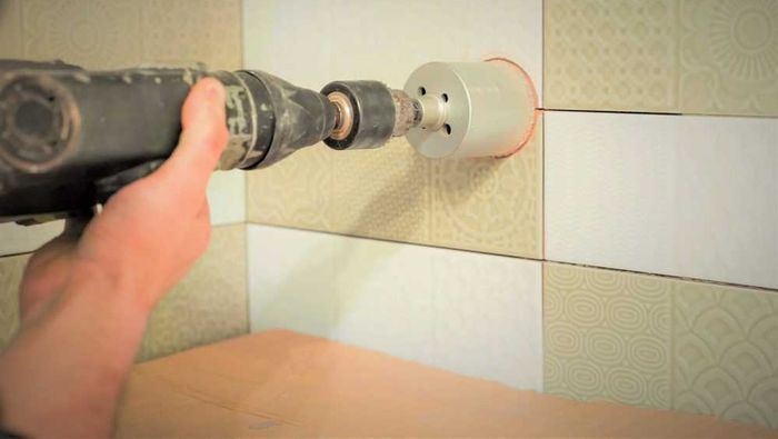 how to drill through tile