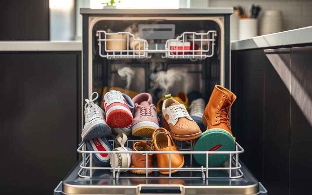 how to wash shoes in dishwasher