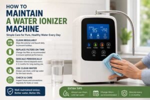 how to maintain a water ionizer machine