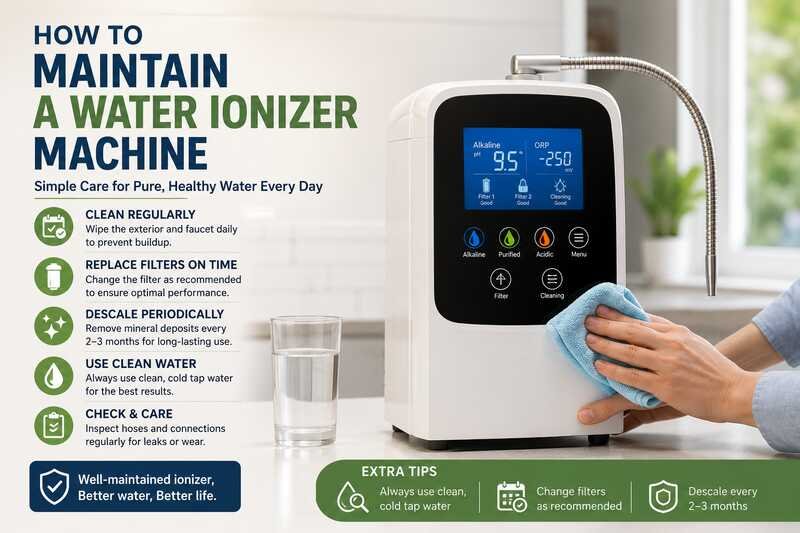 how to maintain a water ionizer machine