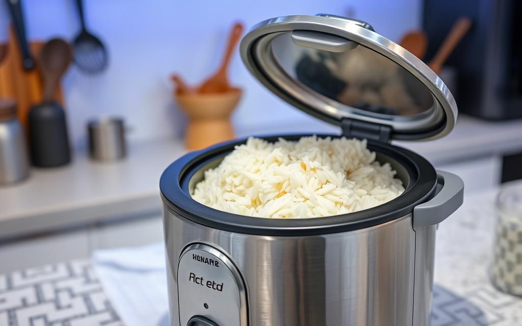 How to use the slow cook function on a rice cooker