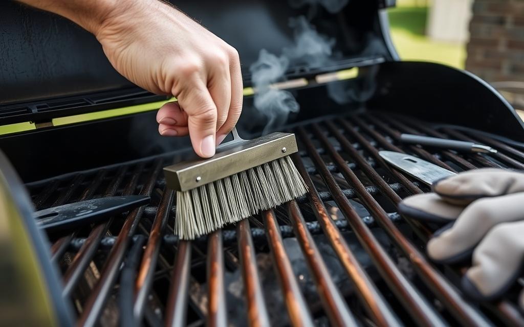 cleaning pellet grill grates