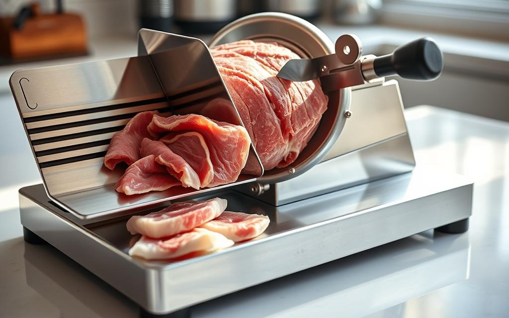 deli meat slicer operation