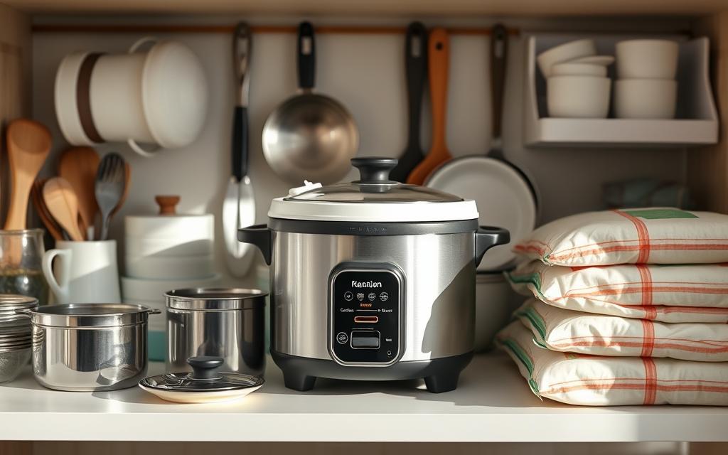 rice cooker storage