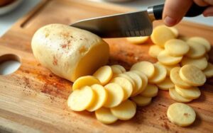 how to slice potatoes thin for chips