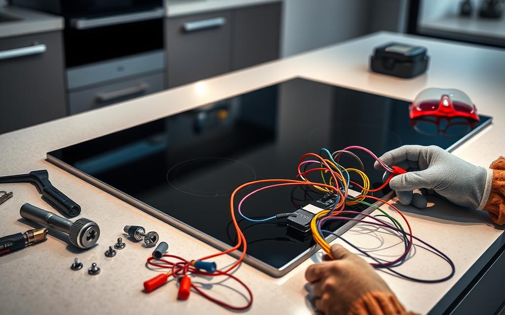 how to install electric cooktop