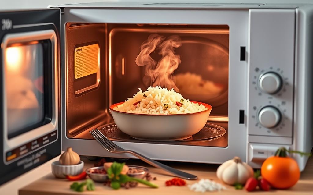 quick rice reheat microwave technique