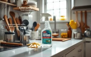 what is the effect of oven cleaner on kitchen countertops