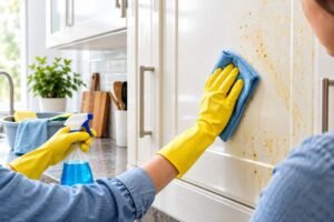 how to remove grease stains from your kitchen cabinets