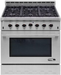 NXR NK3611 Entrée 36 inch 5.5 cu. Ft Gas Range