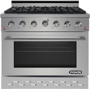 NXR SC3611 36″ 5.5 cu.ft. Pro-Style Natural Gas Range