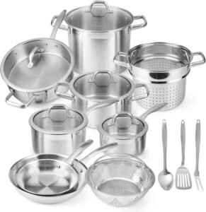 Duxtop SSIB-17 Professional Stainless Steel Induction Cookware Set