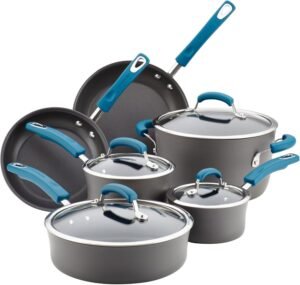 Rachael Ray Hard-Anodized Aluminum Nonstick Cookware Set