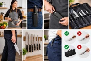 how to carry a knife in the kitchen