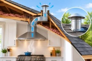 how to vent a range hood through a roof