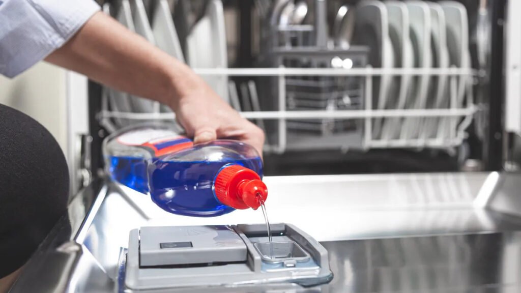 How to use liquid dishwasher detergent