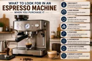 what to look for in an espresso machine