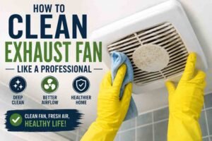 how to clean kitchen exhaust fan