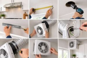 how to install exhaust fan in kitchen
