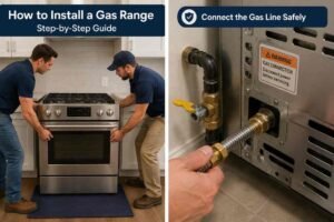 how to install gas range.
