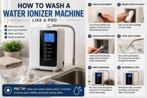 how to wash a water ionizer machine