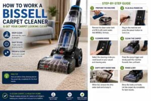 how to work a bissell carpet cleaner