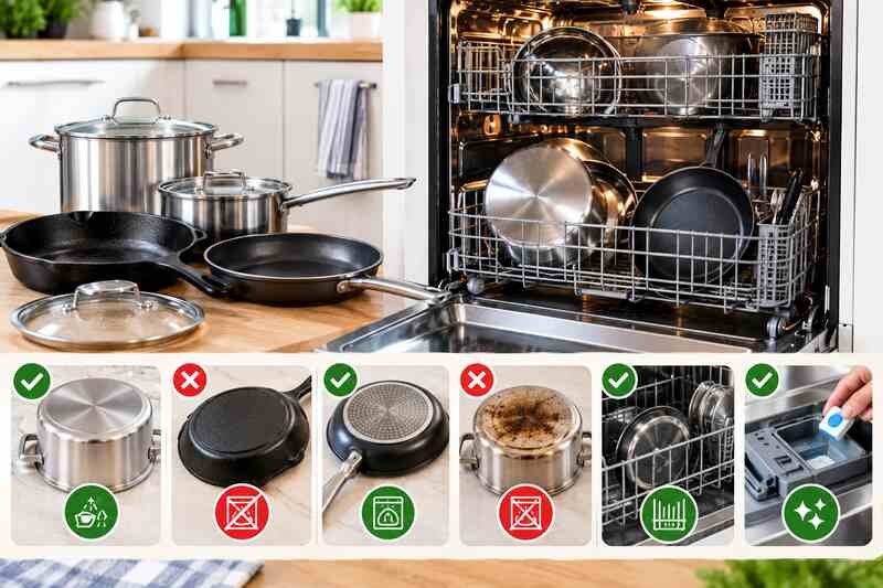 can you put pots and pans in the dishwasher