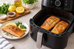 how long do I cook salmon in air fryer