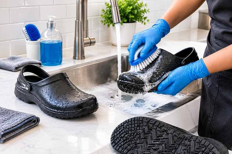 How to clean non-slip kitchen shoes properly how to clean non-slip kitchen shoes properly