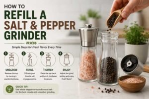 how to refill a salt and pepper grinder