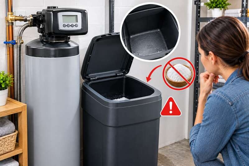 what happens if my water softener runs out of salt