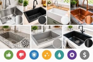 what are kitchen sinks made of